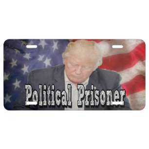 Trump Political Prisoner License Plate