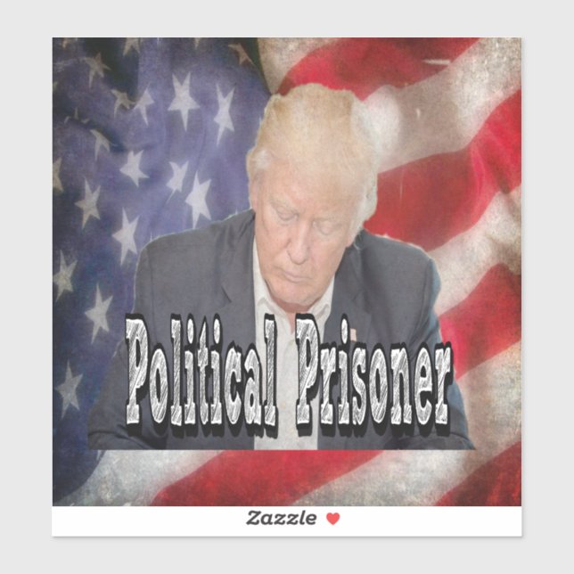 Trump Political Prisoner  Sticker (Sheet)