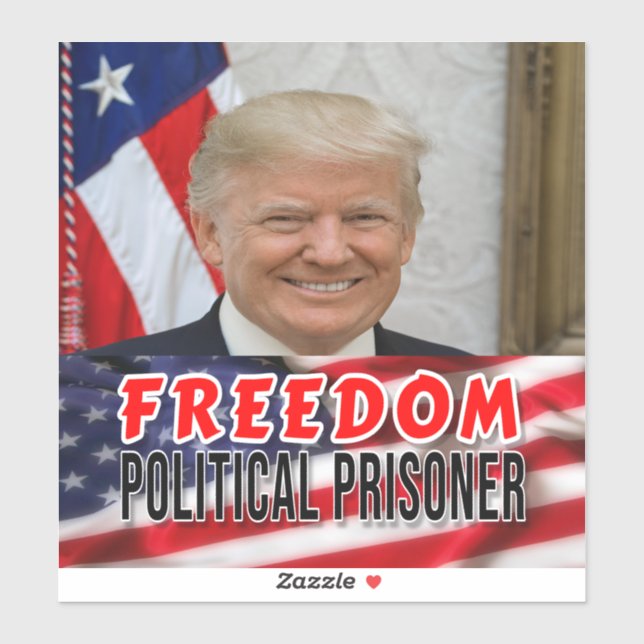 Trump Political Prisoner Sticker (Sheet)
