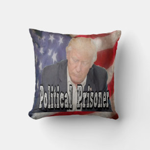Trump Political Prisoner Throw Pillow