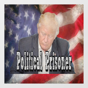 Trump Political Prisoner Window Cling