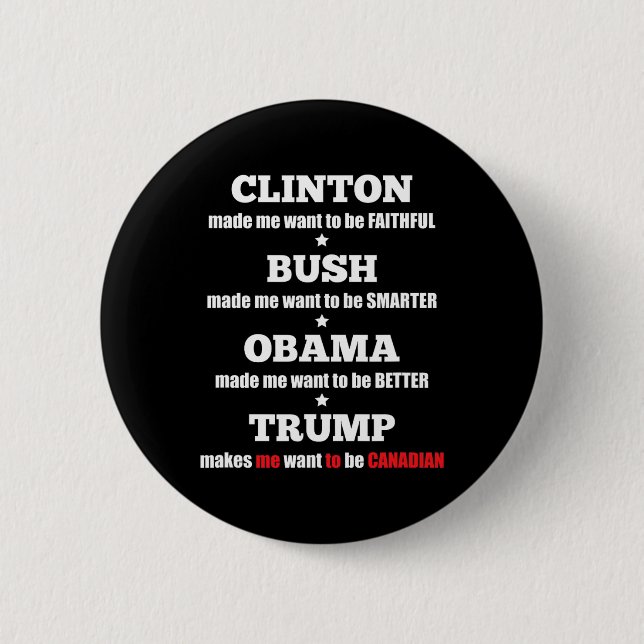 Trump Political Tee For Independents And Liberals  Button (Front)