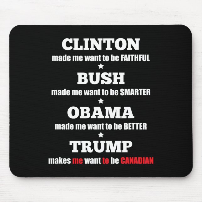 Trump Political Tee For Independents And Liberals  Mouse Pad (Front)