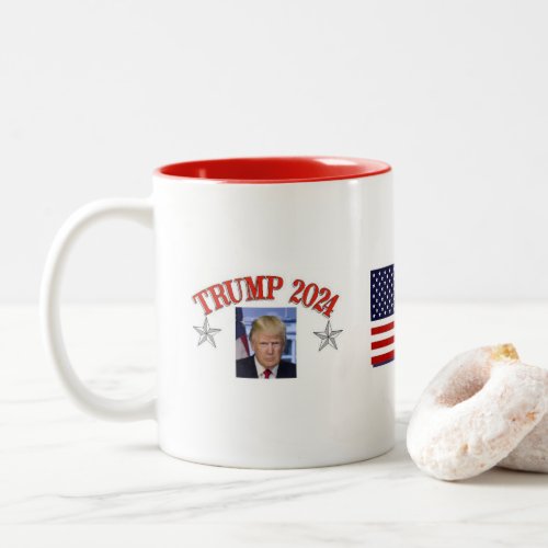 Trump President 2024 Two_Tone Coffee Mug