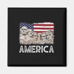 Trump President 45th Rushmore Mount American Flag Magnet