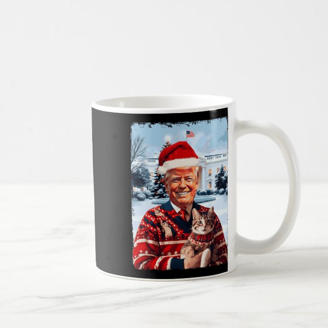Trump President 47th Make Christmas Great Again Tr Coffee Mug (Right)