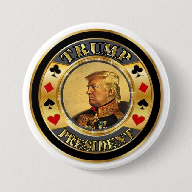 Trump President Casino Chip Button (Front)