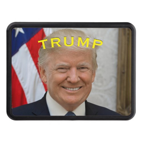 Trump President Portrait Smiling  Hitch Cover