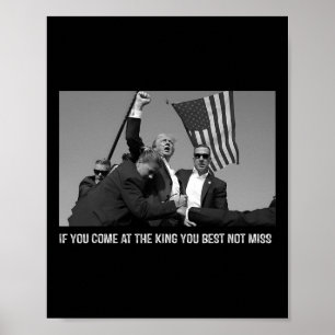 Trump Presidential Campaign 2024 Bulletproof Shoot Poster
