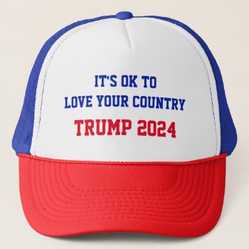 Trump Presidential Campaign Trucker Hat by customthreadz at Zazzle