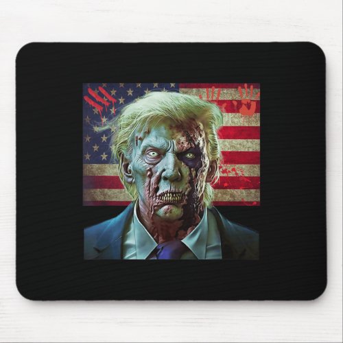 Trump Presidential Election Biden 2024 Joe Zombide Mouse Pad