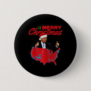 Trump Presidential Election Results Map Funny Chri Button