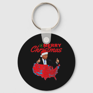 Trump Presidential Election Results Map Funny Chri Keychain