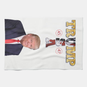 Trump Presidential 💪 Gold Kitchen Towel