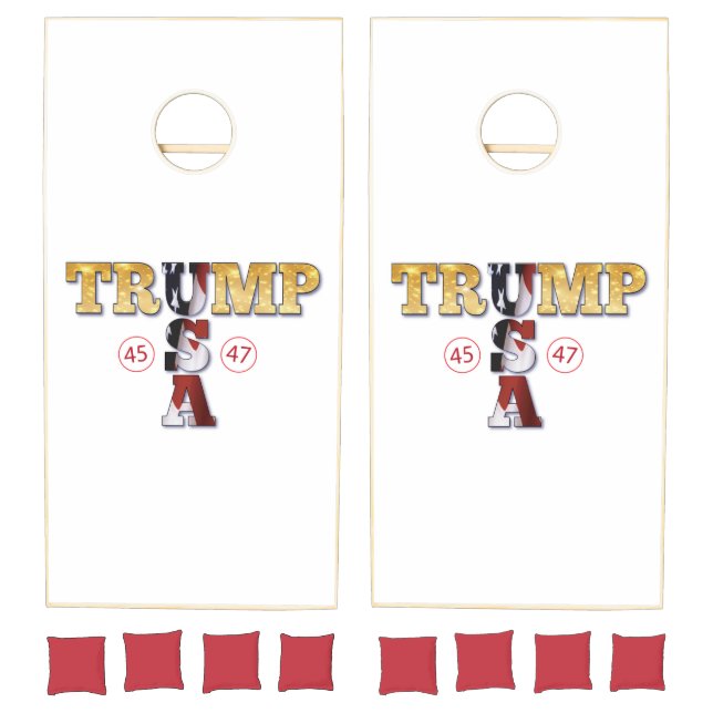 Trump Presidential 💪 Gold USA Cornhole Set (Set)