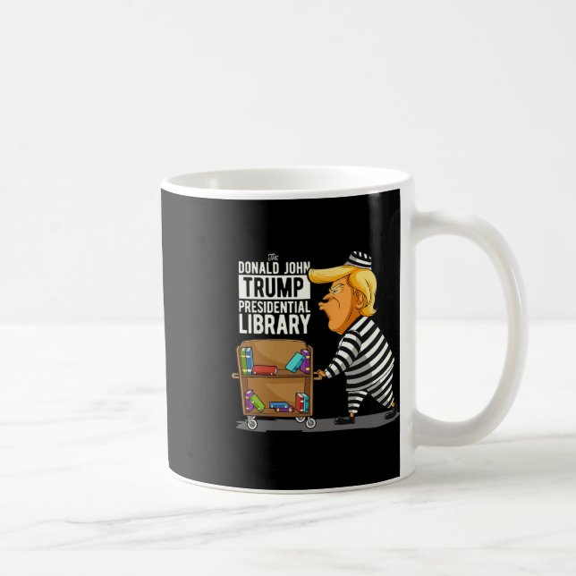 Trump Presidential Library Funny Anti Trump  Coffee Mug (Right)
