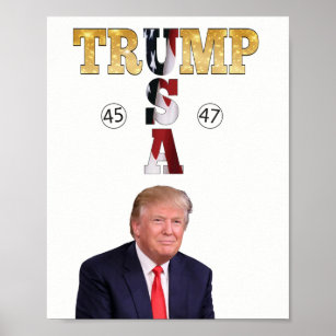 Trump Presidential Portrait  45 47 Poster