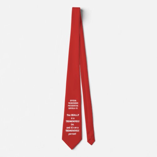 Trump Presidential SUPERLATIVE tie SUPERLA_TIE