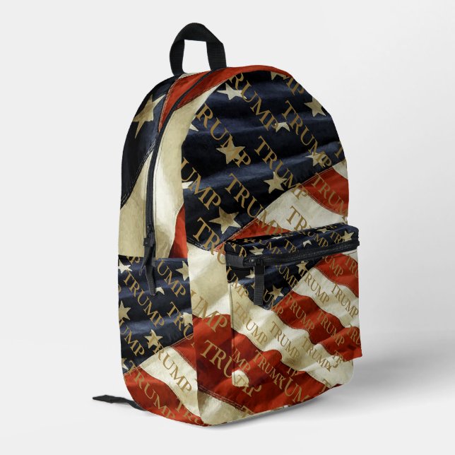 TRUMP PRINTED BACKPACK (Back Corner Left)