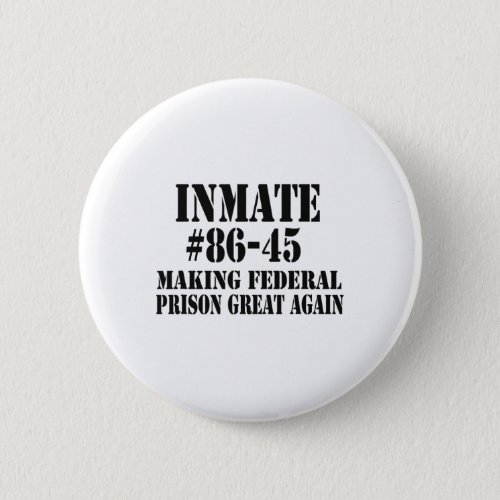 Trump Prison Halloween Impeachment Costume  Button