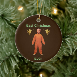 Trump Prisoner Ceramic Ornament