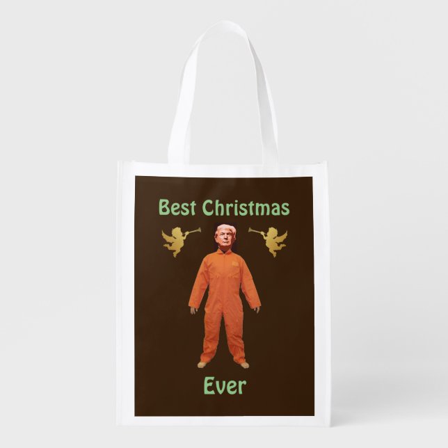 Trump Prisoner Grocery Bag (Front)