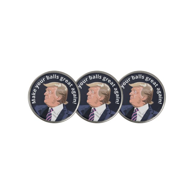 Trump Profile Personalize Golf Ball Marker (3 Up)