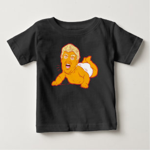 Trump Protest Baby T-Shirt: TRUMP CRY-BABY Baby T-Shirt