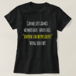 Trump Protest Humor, Anyone Can Be President T-shirt at Zazzle