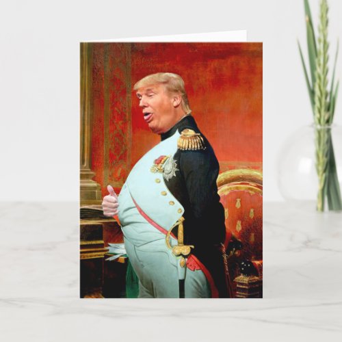Trump Put Down Birthday Card
