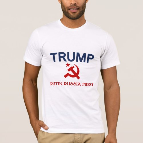 Trump Putin Russia first t_shirt