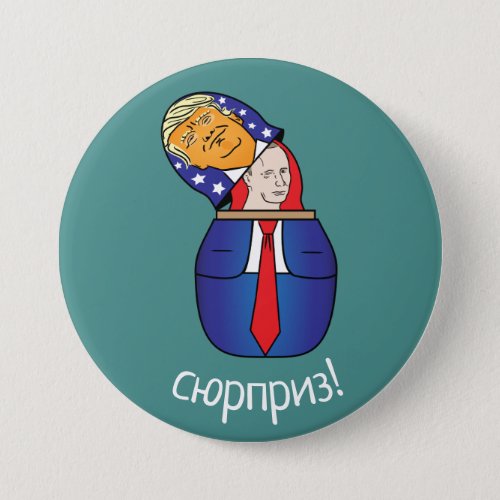 Trump _ Putin Russian Doll Button