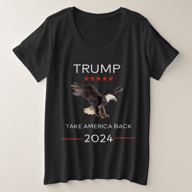 Trump Rally 2024 womens V-Neck t-shirt            (Design Front)