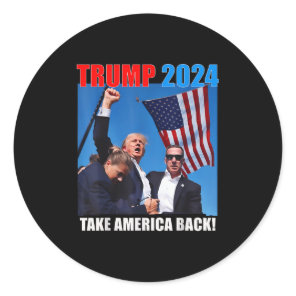 Trump Rally, Pray For President Trump, God Bless T Classic Round Sticker