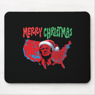 Trump Red Election Map Merry Christmas Trump Winne Mouse Pad