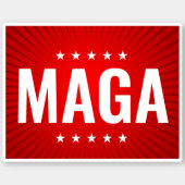 Trump Red Stars America Sticker (Front)