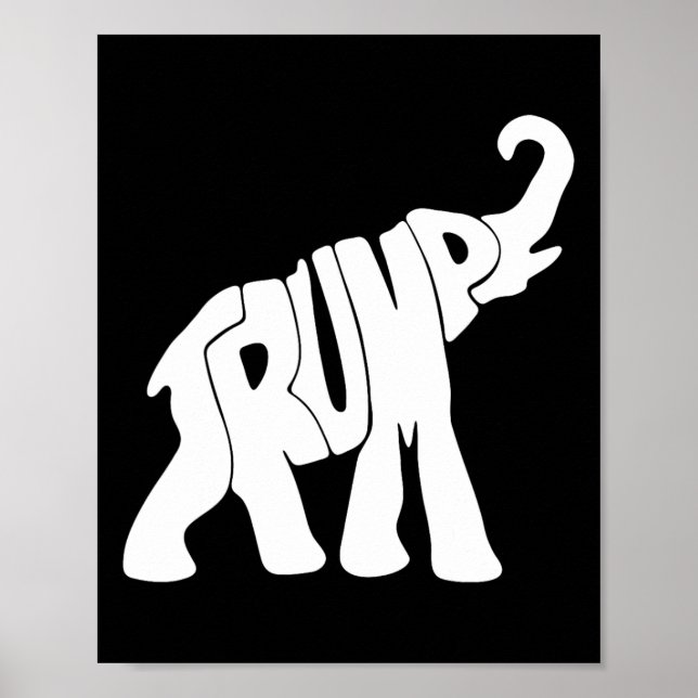 Trump Republican Elephant Trump Supporter Presiden Poster (Front)