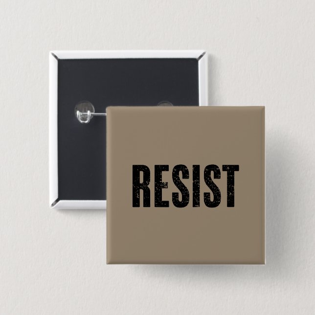 Trump Resist Trump Protest Anti Political Protest  Button (Front & Back)