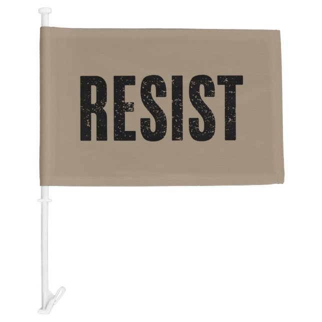 Trump Resist Trump Protest Anti Political Protest  Car Flag (Front)