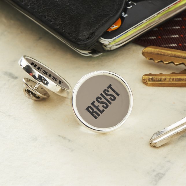 Trump Resist Trump Protest Anti Political Protest  Lapel Pin (In Situ)