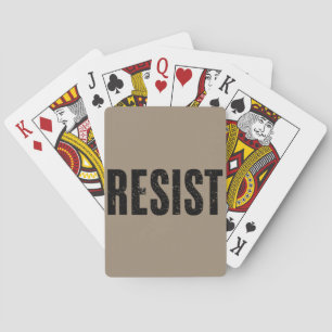 Trump Resist Trump Protest Anti Political Protest  Poker Cards