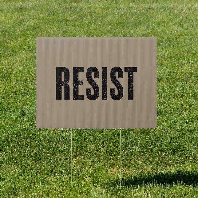Trump Resist Trump Protest Anti Political Protest  Sign (Insitu)