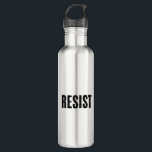 Trump Resist Trump Protest Anti Political Protest  Stainless Steel Water Bottle<br><div class="desc">Trump Resist Trump Protest Anti Political Protest</div>