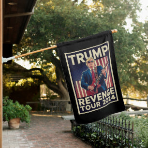 Trump Revenge Tour 2024 Political Election 2024 House Flag