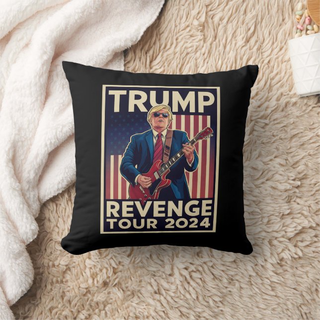 Trump Revenge Tour 2024 Political Election 2024 Throw Pillow (Blanket)