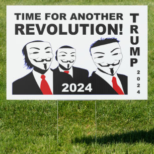 Trump Revolution 2024 Sign