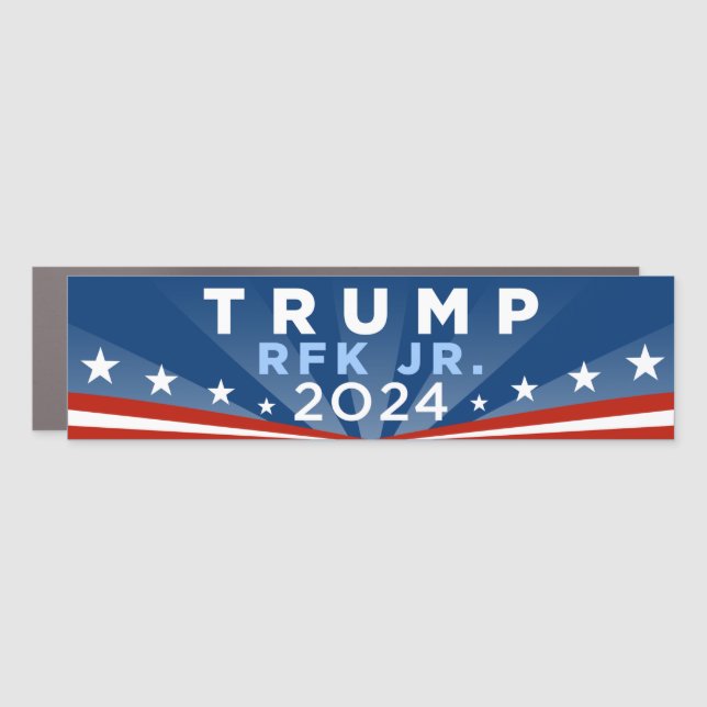 Trump RFK Jr. Kennedy 2024 Bumper Car Magnet (Front)