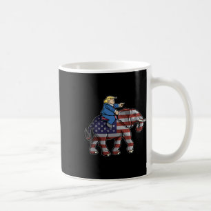 Trump Riding Elephant Republicans Shirt Gift Coffee Mug
