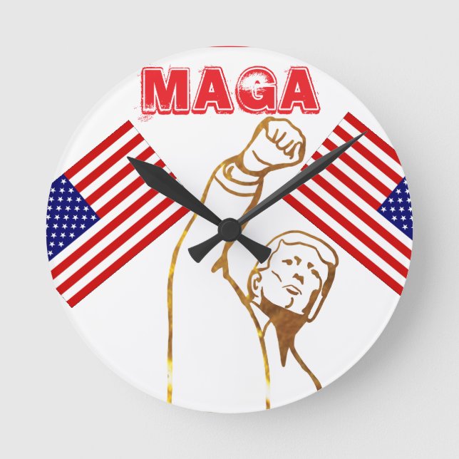TRUMP ROUND CLOCK (Front)