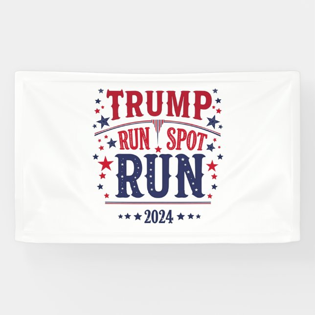 Trump Run Spot Run Funny Election Debate  Banner (Horizontal)
